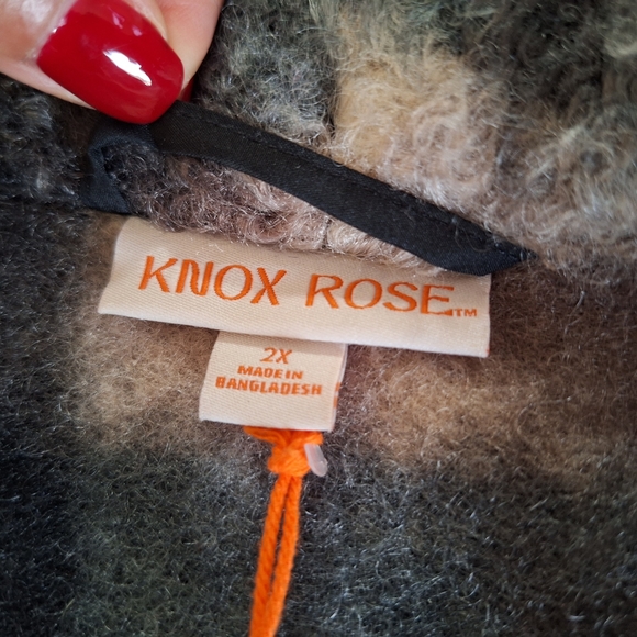 NWT_Knox Rose plaid sweater overcoat - Picture 5 of 12